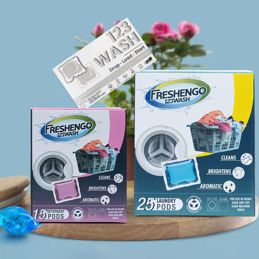 Premium Laundry Pods and Floor Cleaner Disinfectant Pods FRESHENGO