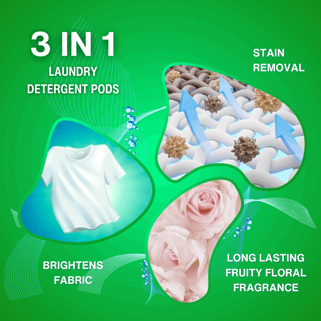 Freshengo Dhulai Starter Pack – 3-in-1 Laundry Pods (9 Units) | Dissolvable Detergent Capsules for Stain Removal, Fabric Care & Long-Lasting Fragrance